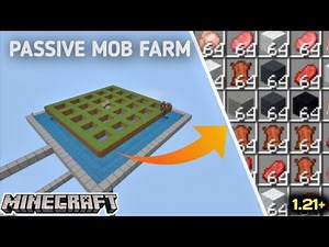 ULTIMATE PASSIVE MOB FARM in Minecraft Easy, Fast & OP Drops (MCPE) BEDROCK EDITION||
