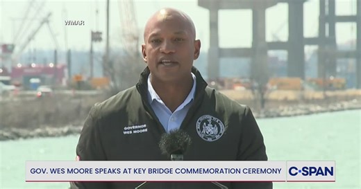 Gov. Wes Moore Speaks at Key Bridge Commemoration Ceremony