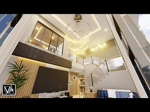 2 STOREY MODERN INTERIOR HOUSE DESIGN IDEA-HIGH CEILING