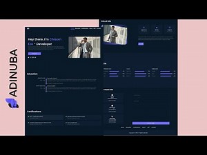 Create portfolio website with smooth scroll transition effect using HTML, CSS, and JavaScript