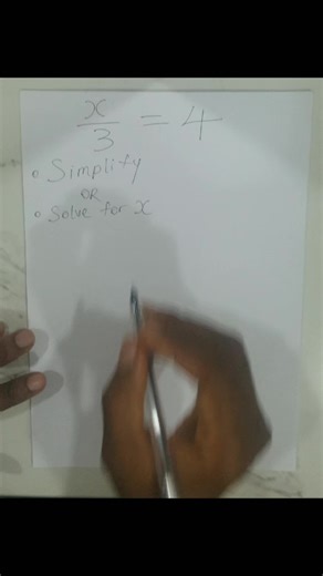 Solving a linear equation step by step ✍️ #math #physics #learnmath #stem #problemsolving