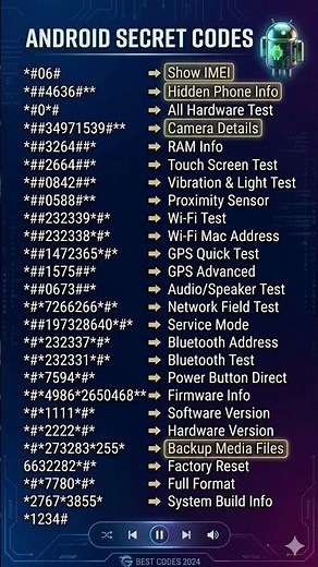 “Hidden Android codes you probably didn’t know 👀”
