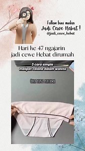 3.3K views · 5.1K reactions | CD numpuk bikin lemari berantakan?  Tenang, ada 3 cara lipat CD cewek biar rapi + hemat tempat ✨ Pantau sampe abis biar makin jadi cewe hebat  #jadicewehebat #tipscewek #lifehackcewek #trikcewek #rapirumah | Jadi Cewe Hebat | Facebook