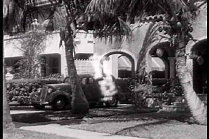 1930s - Chevrolet Leader News excerpt 1935. A man leading a pony with his Chevrolet in Long Beach, California.
