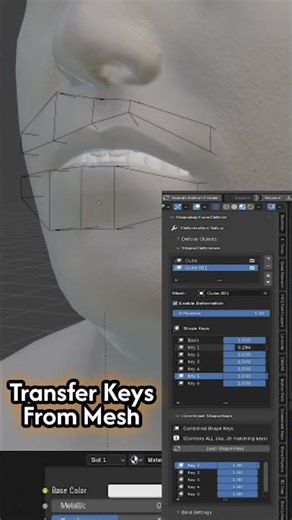 Part 1 of Transfer Shapekeys From Mesh - Blender Addon