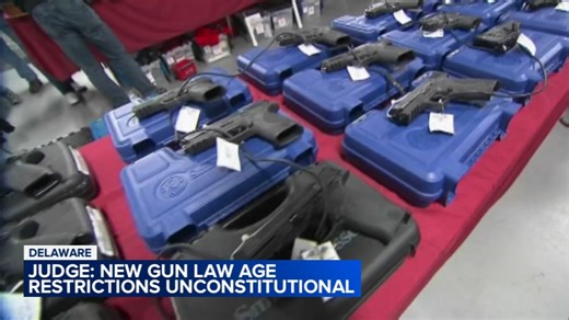 Judge rules Delaware law that tightens gun regulations as unconstitutional