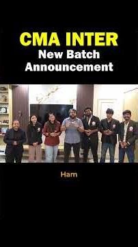 Join CMA Inter New Batch | Batches Starts 10th July | Admissions Open 🚨