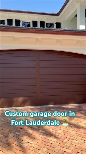 Custom Garage Door install in Fort Lauderdale Florida