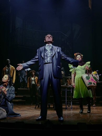 Hadestown on Instagram: "We're gonna sing it again. First look at Kurt Elling and the company of Hadestown singing "Road to Hell (Reprise)"."