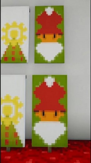 Santa 🎅 | Minecraft Christmas Banner Tutorial #minecrafttutorial #xmas #mc #minecraft #christmas