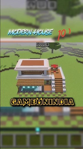 how to build a modern house in minecraft | minecraft house tutorial #minecraft #minecraftbuild #⚡♓⭕®