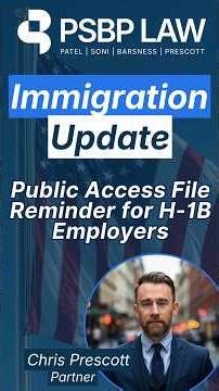 H-1B Public Access File Requirements | Employer Compliance Reminder