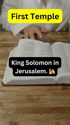 "The First Temple: Solomon’s Magnificent Creation!"