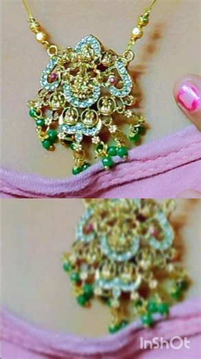 Invisible Chain Pendant Necklace ✨ | Lightweight Bridal Jewellery | Handcrafted Design