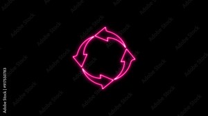 Refresh, Reload animation. browser reload button. restore circle arrow icon. Reload symbol.