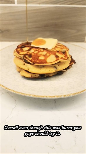 What kind of pancake toppings do you like? #pancakes #chocolatechip #breakfastrecipe #summer #short