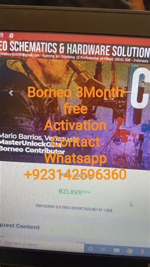 3 month Free Activation Borneo Schematics
