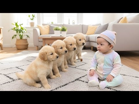 Puppies Block Baby From sleeping Room - when mom realises why she call vet