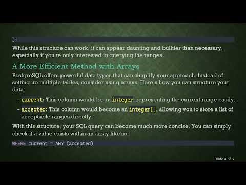 Solving Numeric Range Selection in Postgres: A Streamlined Approach