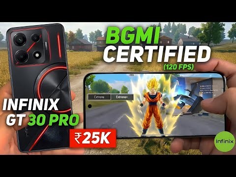 BGMI CERTIFIED 120FPS 😱 | INFINIX GT 30 PRO GAMING TEST 🔥 | ₹25K BEAST