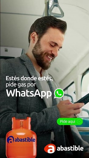 Estés donde estés, pide gas cilindro por el WhatsApp Abastible.
