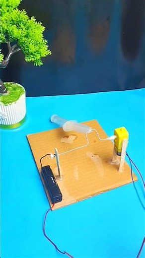 Working 1 Cylinder Engine Model | DIY Mini Project #shorts #engine #engineering #dcmotor