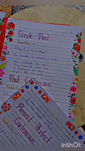 English project file/ Tense......📙🧾✉️