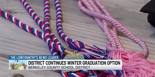 VIDEO: District continues winter graduation option for Berkeley County students