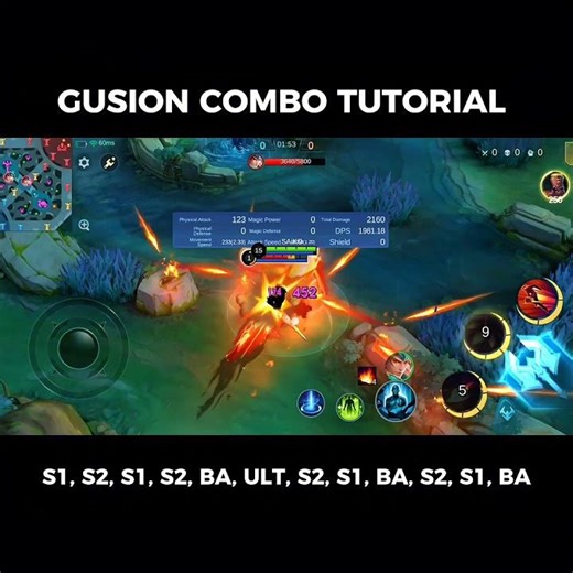 For late game combo tutorial #mobilelegends #gusion