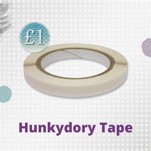 Top up on those essentials and shop our Hunkydory Tape for £1! 😆 Stick elements to your cards and matt and layer with ease! Perfect for most craft projects! 😁http://tinyurl.com/5ynthxha | Hunkydory Crafts