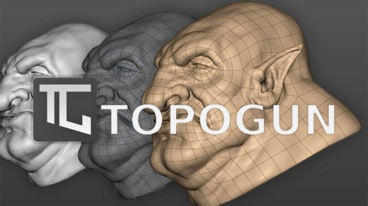 三维模型重拓扑软件 Topogun