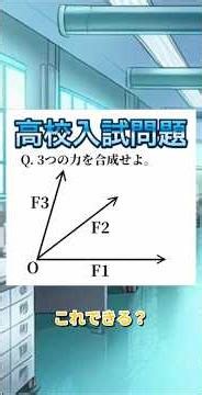 【中3理科】出来なきゃやばい💦｜力の合成／物理