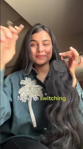 How to Get a Sleek Long Ponytail | Flat Clip Human Hair Ponytail Extension | The Shell Hair
