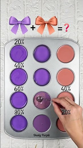 Purple to Terracotta Gradient Color Palette (4 Shades) #colormixing #colorconcept #colormix #asmr