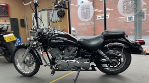 1.6K views · 17 reactions | SOLD 125cc Custom Motorcycle Yamaha XVS125 16897 miles Big bad ass ape hangers The best colour Black Full MOT Usual warranty Part exchange welcome Ping me, ring me, DM me. Let’s get this beauty in your stable. 01302 364311 #doncastermotorcycles #motorbike #biker #drtepi #moto #motorcycle #motorcyclerepair #motorcycles #motorcyclemechanic #yamaha #xvs #yamahaxvs #yamahaxvs125 #yamahadragstar #yamahadragstar125 | Doncaster Motorcycles | Facebook