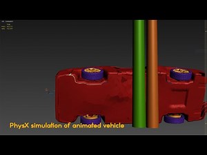TyFlow physx simulation of animated objects