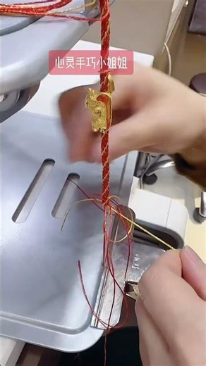 ✨ How to Make a Lucky Red String Bracelet (With Golden Charm!)