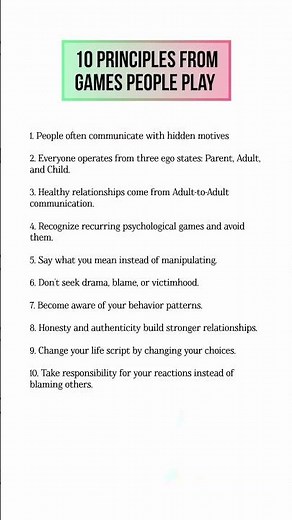 Games people play