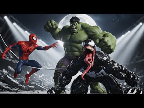予想外のタッグアップ：スパイダーマン＆ハルク vs ヴェノム 影の谷。最後の壮大な戦い。