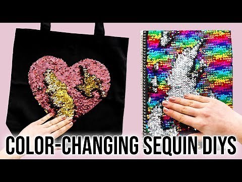 4 DIYs Using Color-Changing Sequin Fabric