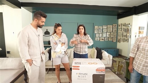 Guess who just joined the #RotimaticNext family? 👀 Neha Dupia! Use code: FarahNext75 for 75$ OFF your purchase! Know More👉Link in Bio! [Neha Dupia, Rotimatic, Roti Robot, Farah Khan , smart cooking, kitchen tech, fresh flatbreads, automatic cooking, smart kitchen, roti maker, kitchen innovation, surprise gift, unboxing, kitchen upgrade, time saver, effortless cooking, food tech, Rotimatic family, Rotimatic moment, press and done, atta to ready, future of cooking, game changer, wow moment] | Ro