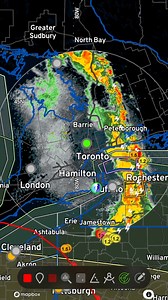 May 16, 2025 Storms are moving across the province as a squall line this morning, ahead of a warm front. Temperatures will rise today before another cold front triggers more active weather this evening. Surprisingly, this active weather system did not weaken as expected originating from Illinois in US. Stay tuned for updates. | Ontario Storm Forecast Service
