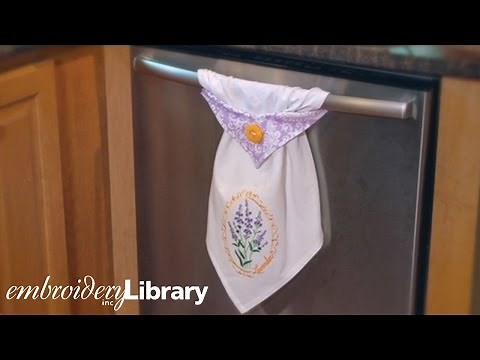 Embroidered Topsy Towel