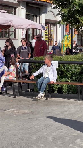 Little Boy Teaching Shuffle Dance