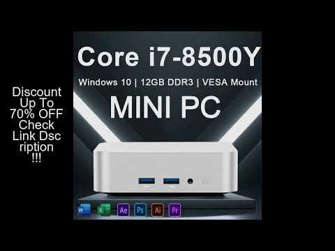 Mini PC Core i7 8500Y Windows 10 12GB LPDDR3 1TB 2TB M.2 SSD Gamer Pc 4K HD WIFI6 BT4.2 Desktop Comp