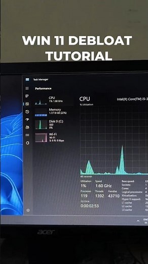 WIN 11 DEBLOAT TUTORIAL #shorts