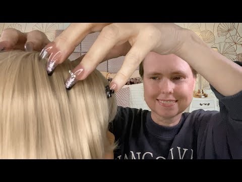 ASMR Relaxing Hair play, Hair Brushing, Scalp scratching & Face Tapping💓 | Roleplay Nederlands