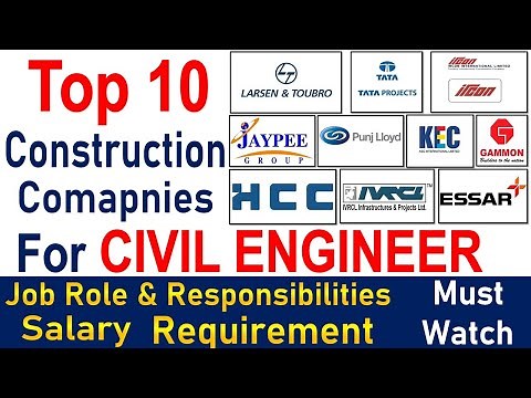 Top 10 Construction Companies in INDIA for Civil Engineers!! Must Watch #civilguruji