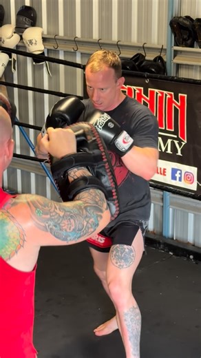 Ronin Academy on Instagram: "Hell Boy back moving around in the ring #roninacademy #thaipads #townsville #muaythai #fighters"