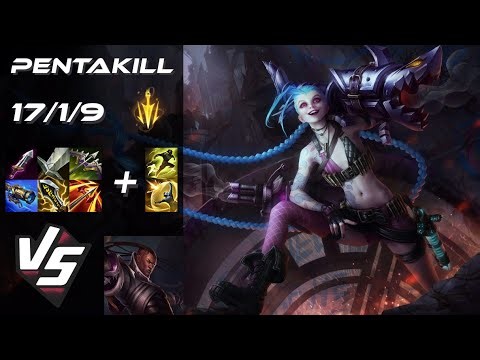 BOTTOM Jinx vs Lucian [PENTAKILL] - NA Grandmaster Patch 26.3
